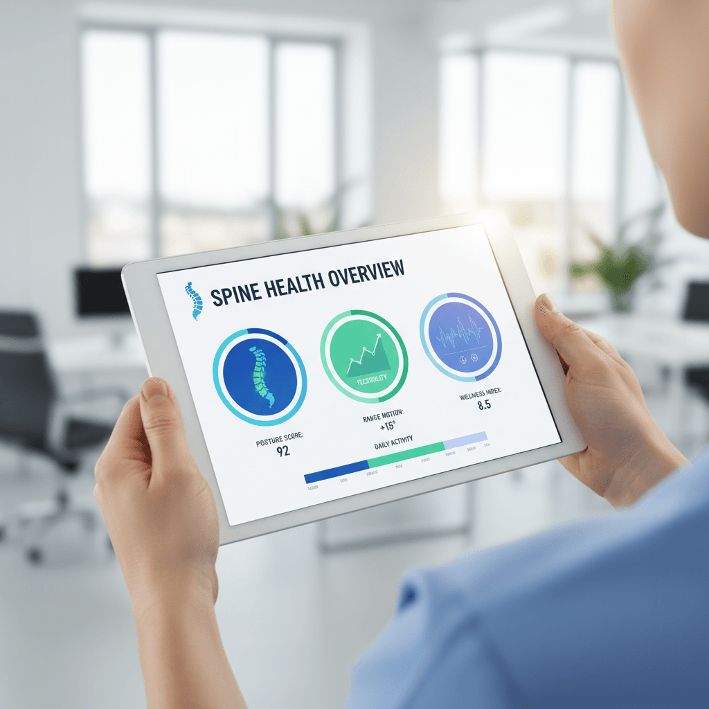 AI spine health analysis dashboard